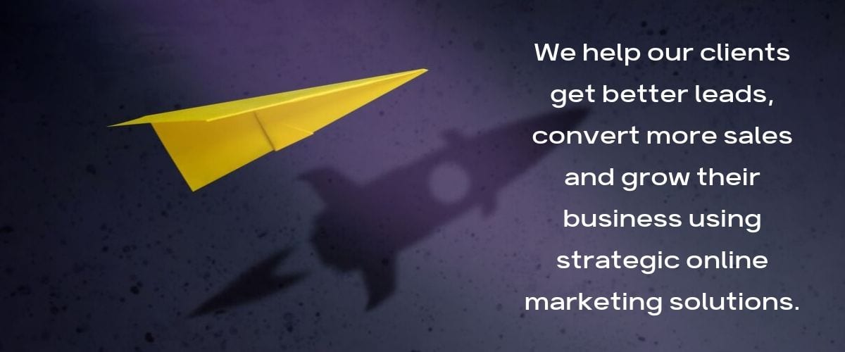 Info Tech Wizards Web Design and Marketing Agency - Paper Plane to Rocket with Quote - We help our clients get better leads, convert more sales and grow their business using strategic online marketing solutions.